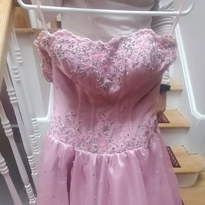 Promd Dress with poofy slip and shawl